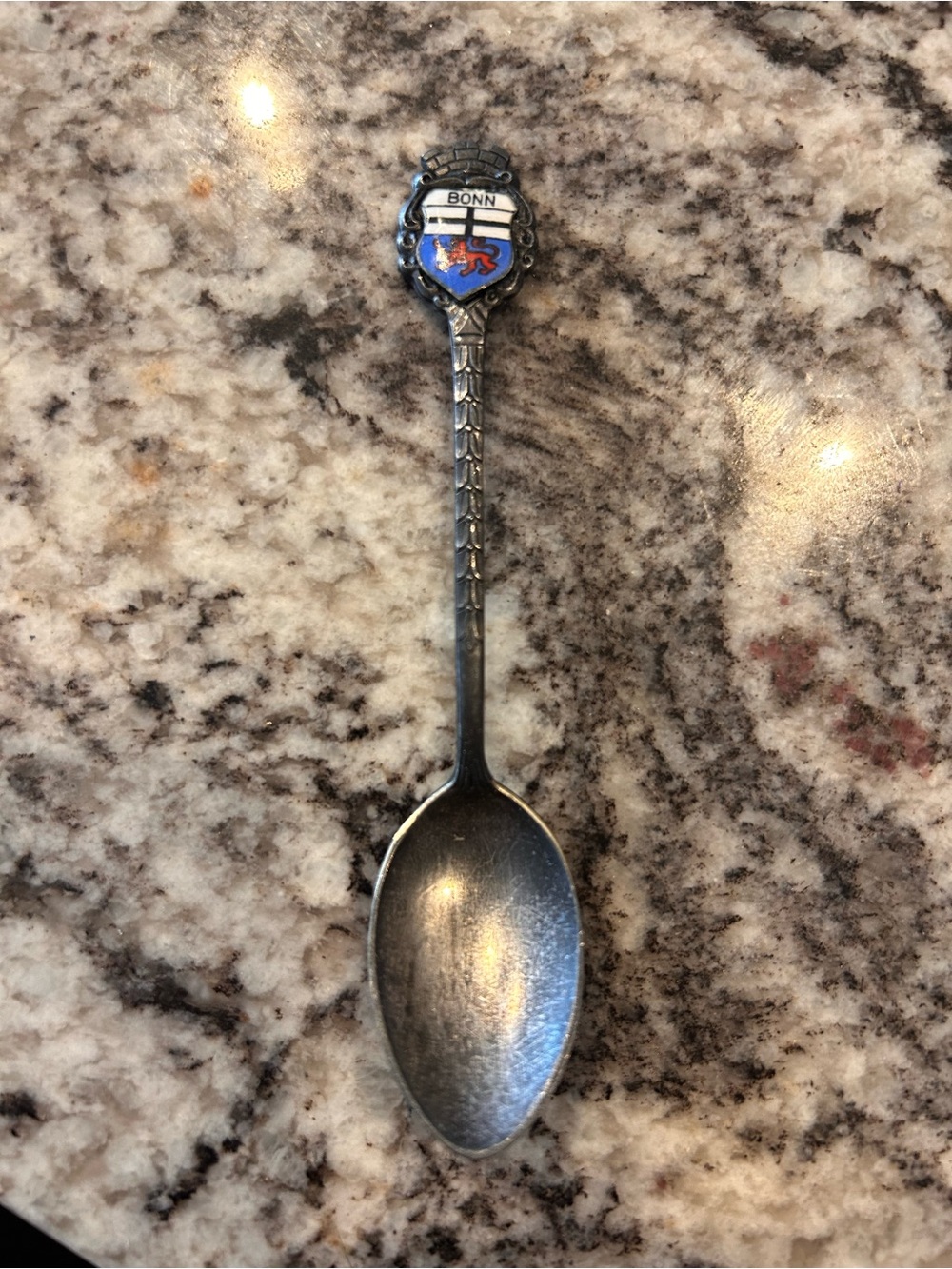 Vintage Bonn Germany Souvenir Decorative Collectible silver plated Spoon‎